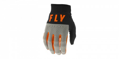 rukavice F-16 2020, FLY RACING - USA (šedá/černá/oranžová)